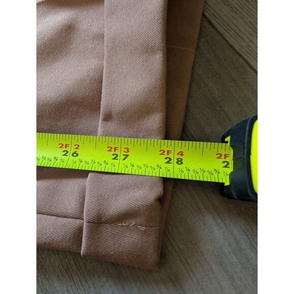 L.L. Bean Mens Comfort Waist Pleated Khaki Pants Size 44 Beige Cotton Blend - Picture 4 of 6